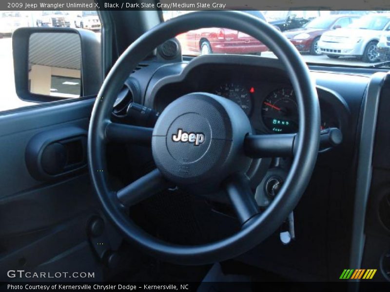 Black / Dark Slate Gray/Medium Slate Gray 2009 Jeep Wrangler Unlimited X