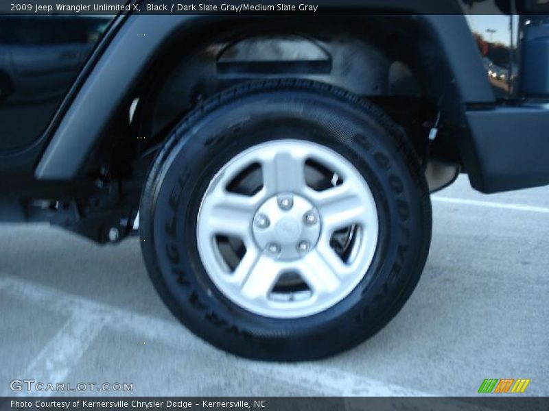 Black / Dark Slate Gray/Medium Slate Gray 2009 Jeep Wrangler Unlimited X