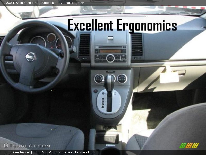 Super Black / Charcoal/Steel 2008 Nissan Sentra 2.0