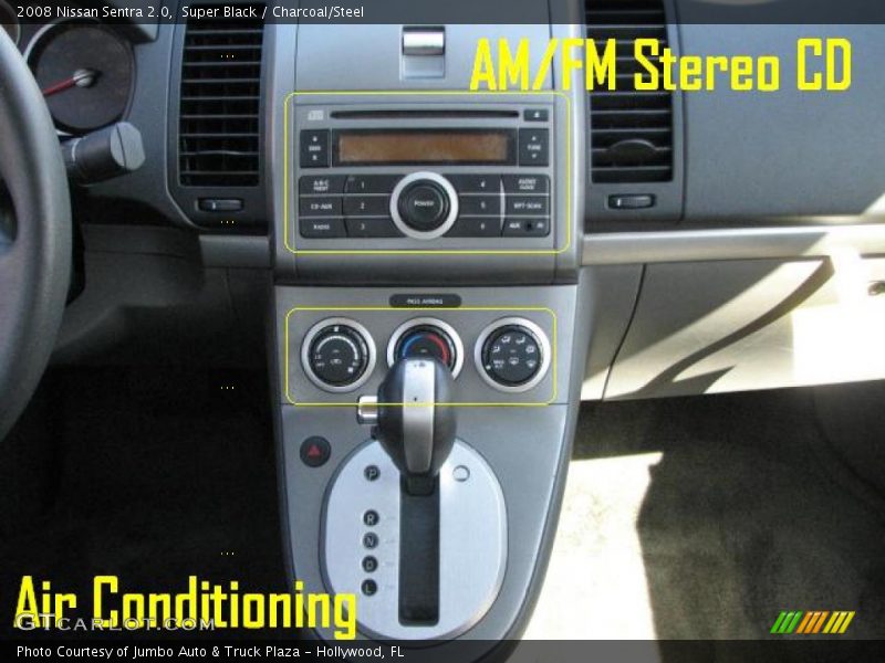 Super Black / Charcoal/Steel 2008 Nissan Sentra 2.0