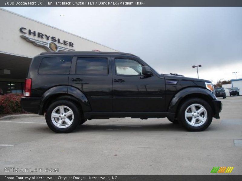 Brilliant Black Crystal Pearl / Dark Khaki/Medium Khaki 2008 Dodge Nitro SXT