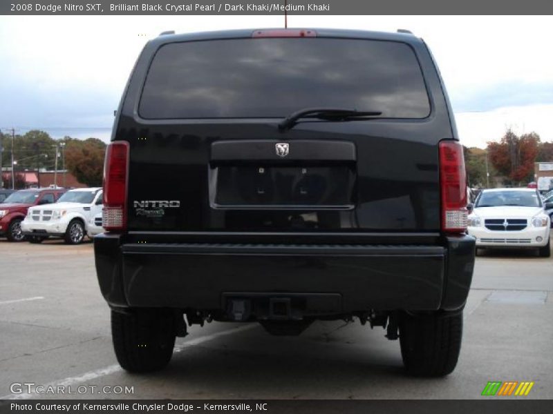 Brilliant Black Crystal Pearl / Dark Khaki/Medium Khaki 2008 Dodge Nitro SXT