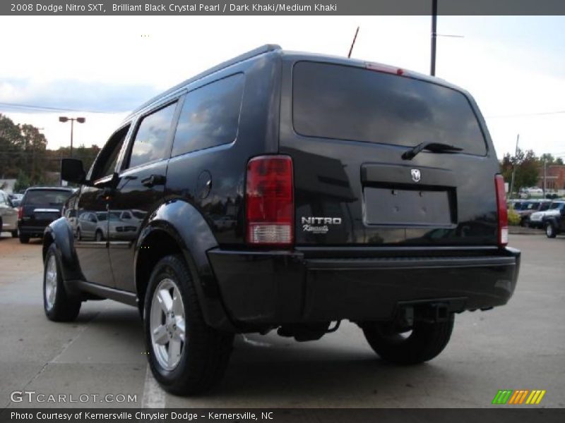 Brilliant Black Crystal Pearl / Dark Khaki/Medium Khaki 2008 Dodge Nitro SXT