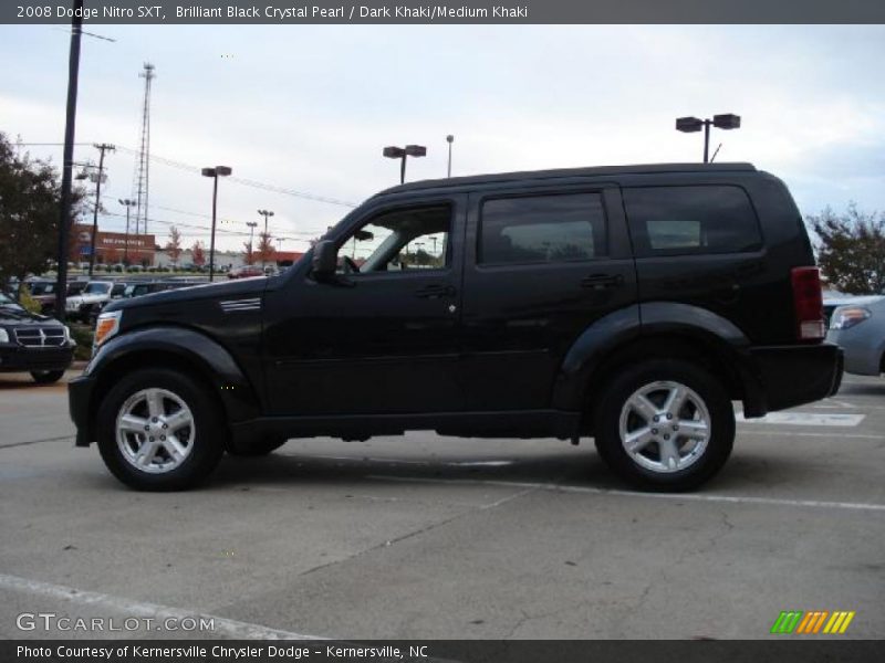 Brilliant Black Crystal Pearl / Dark Khaki/Medium Khaki 2008 Dodge Nitro SXT