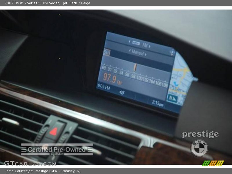Jet Black / Beige 2007 BMW 5 Series 530xi Sedan