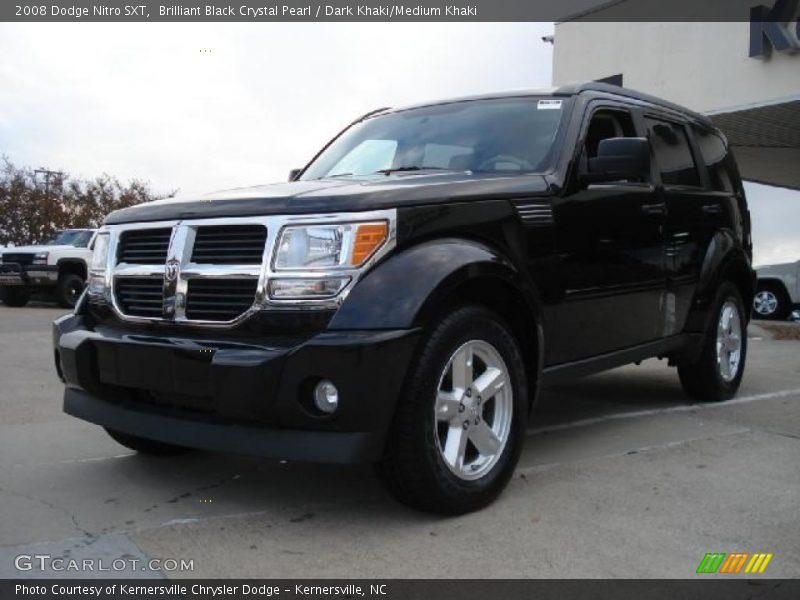 Brilliant Black Crystal Pearl / Dark Khaki/Medium Khaki 2008 Dodge Nitro SXT