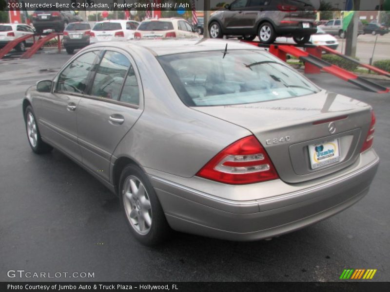Pewter Silver Metallic / Ash 2003 Mercedes-Benz C 240 Sedan
