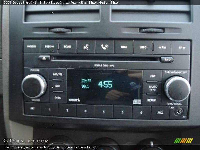 Brilliant Black Crystal Pearl / Dark Khaki/Medium Khaki 2008 Dodge Nitro SXT