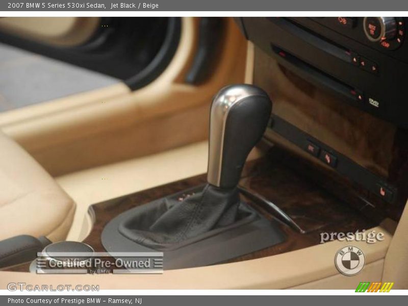 Jet Black / Beige 2007 BMW 5 Series 530xi Sedan