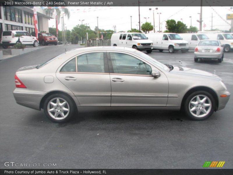 Pewter Silver Metallic / Ash 2003 Mercedes-Benz C 240 Sedan