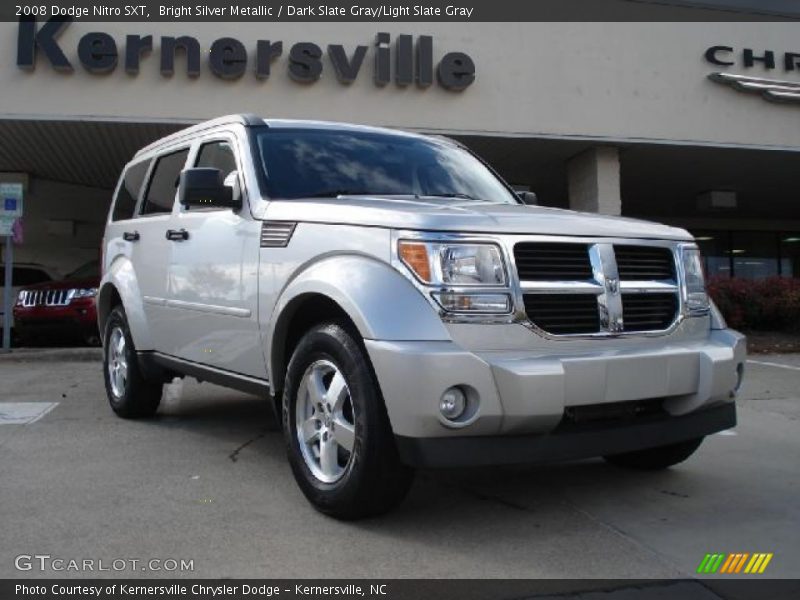 Bright Silver Metallic / Dark Slate Gray/Light Slate Gray 2008 Dodge Nitro SXT