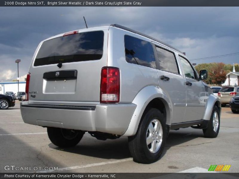 Bright Silver Metallic / Dark Slate Gray/Light Slate Gray 2008 Dodge Nitro SXT