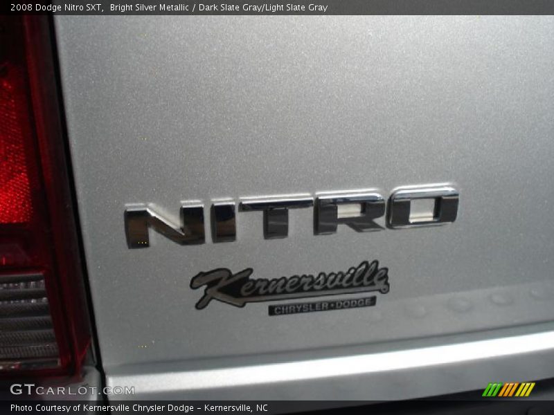 Bright Silver Metallic / Dark Slate Gray/Light Slate Gray 2008 Dodge Nitro SXT