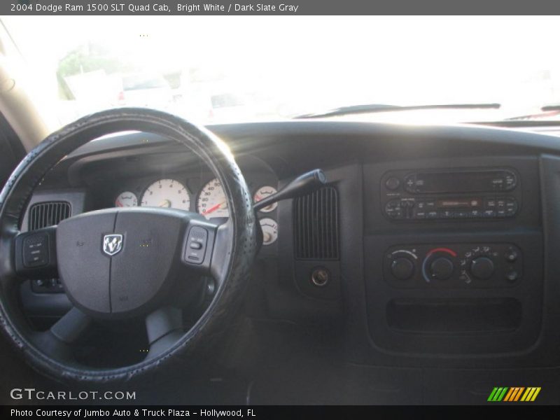 Bright White / Dark Slate Gray 2004 Dodge Ram 1500 SLT Quad Cab