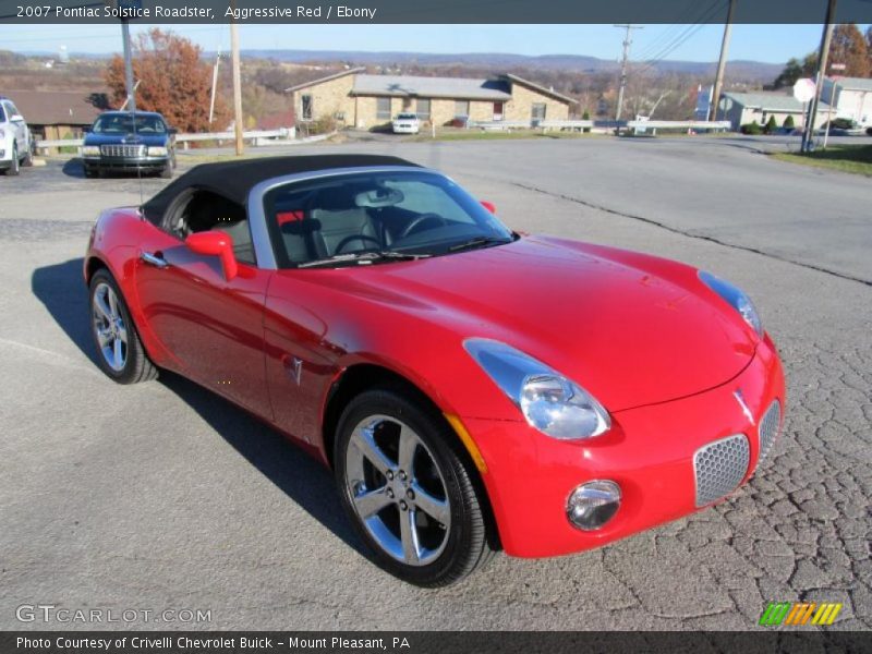 Aggressive Red / Ebony 2007 Pontiac Solstice Roadster