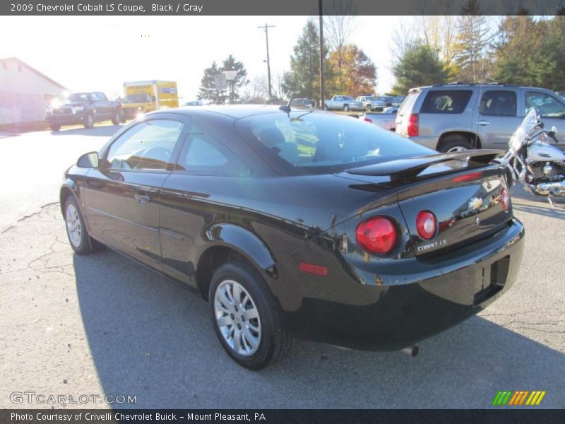 Black / Gray 2009 Chevrolet Cobalt LS Coupe