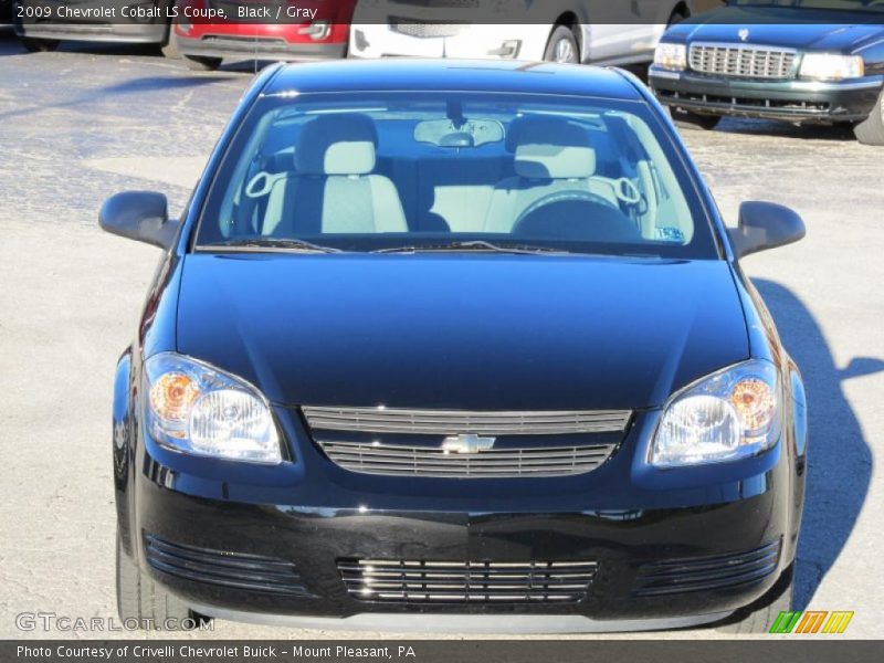 Black / Gray 2009 Chevrolet Cobalt LS Coupe