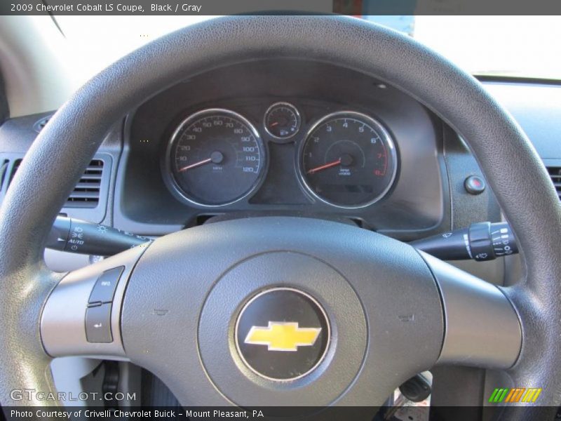Black / Gray 2009 Chevrolet Cobalt LS Coupe