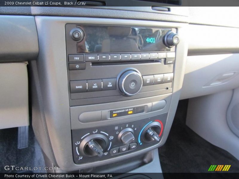 Controls of 2009 Cobalt LS Coupe