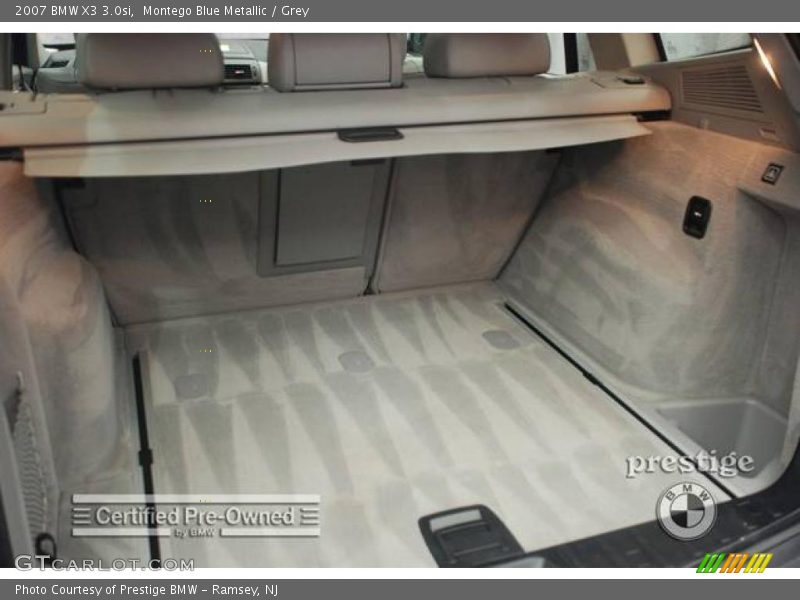 Montego Blue Metallic / Grey 2007 BMW X3 3.0si