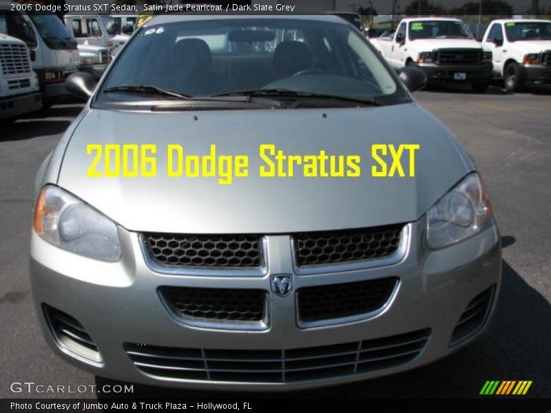 Satin Jade Pearlcoat / Dark Slate Grey 2006 Dodge Stratus SXT Sedan
