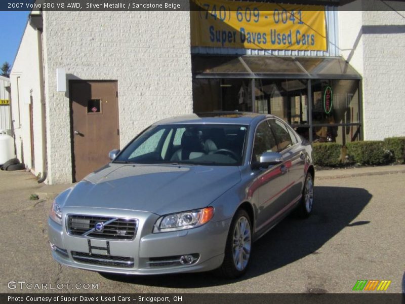 Silver Metallic / Sandstone Beige 2007 Volvo S80 V8 AWD