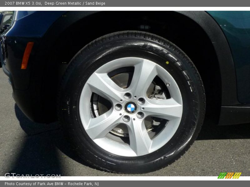 Deep Green Metallic / Sand Beige 2007 BMW X5 3.0si