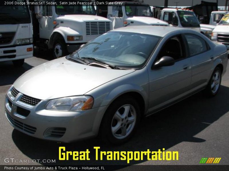 Satin Jade Pearlcoat / Dark Slate Grey 2006 Dodge Stratus SXT Sedan