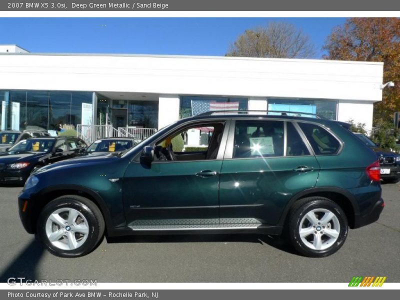 Deep Green Metallic / Sand Beige 2007 BMW X5 3.0si
