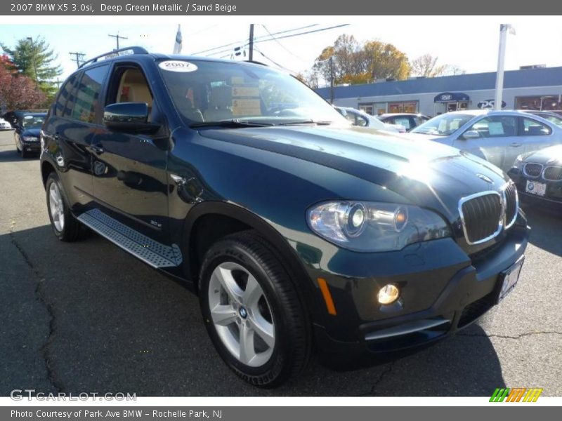 Deep Green Metallic / Sand Beige 2007 BMW X5 3.0si