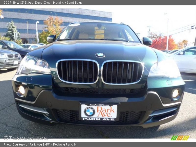 Deep Green Metallic / Sand Beige 2007 BMW X5 3.0si