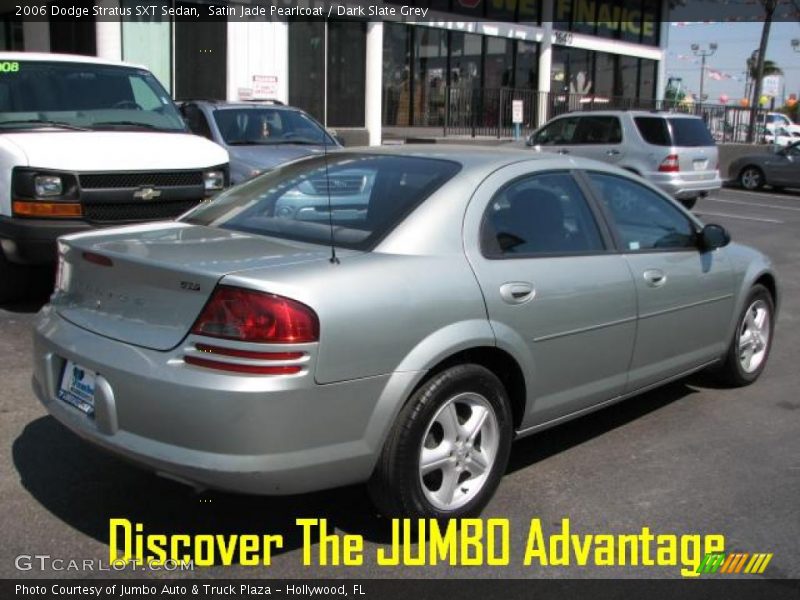 Satin Jade Pearlcoat / Dark Slate Grey 2006 Dodge Stratus SXT Sedan
