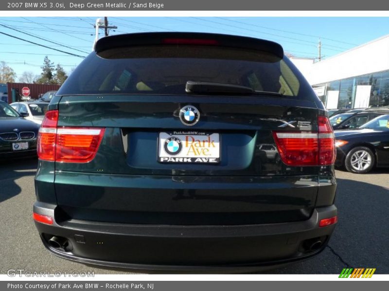 Deep Green Metallic / Sand Beige 2007 BMW X5 3.0si