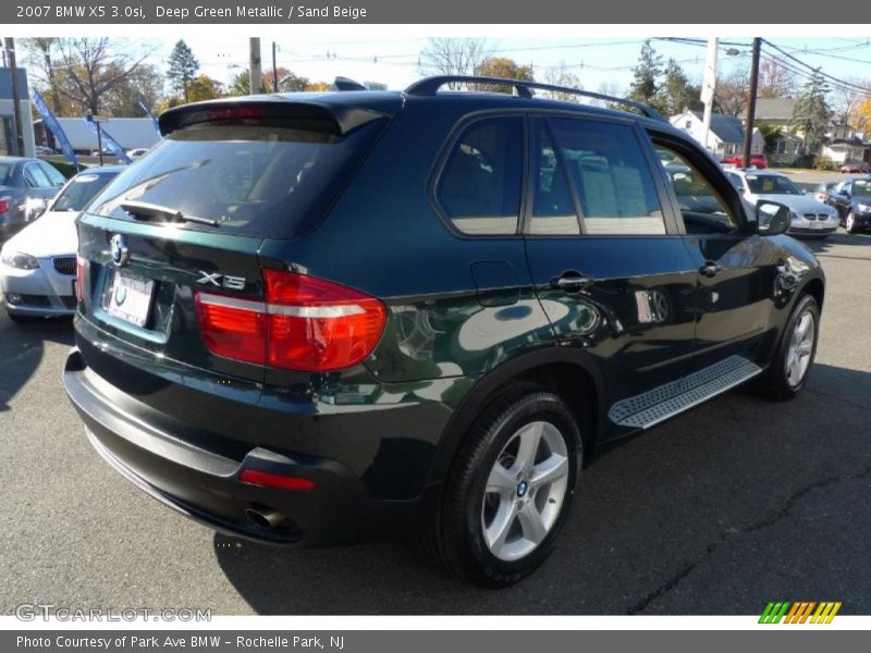 Deep Green Metallic / Sand Beige 2007 BMW X5 3.0si