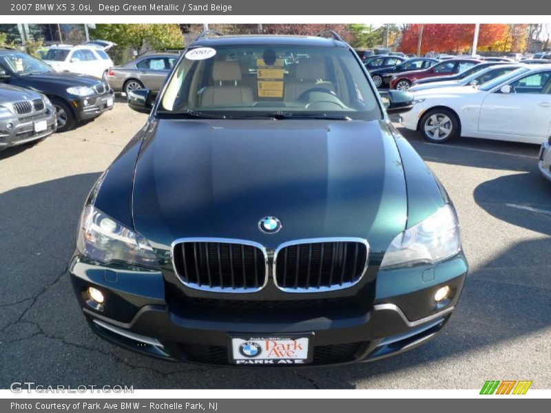 Deep Green Metallic / Sand Beige 2007 BMW X5 3.0si