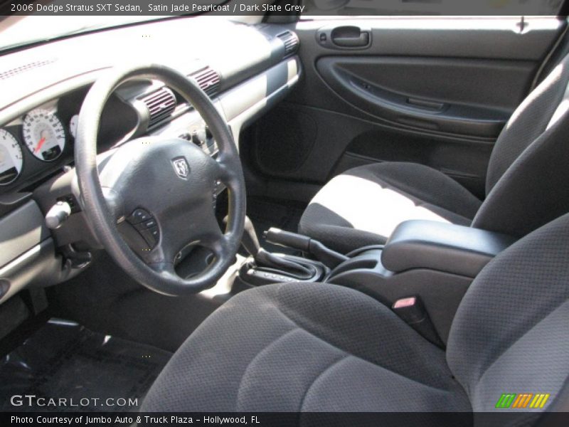 Satin Jade Pearlcoat / Dark Slate Grey 2006 Dodge Stratus SXT Sedan