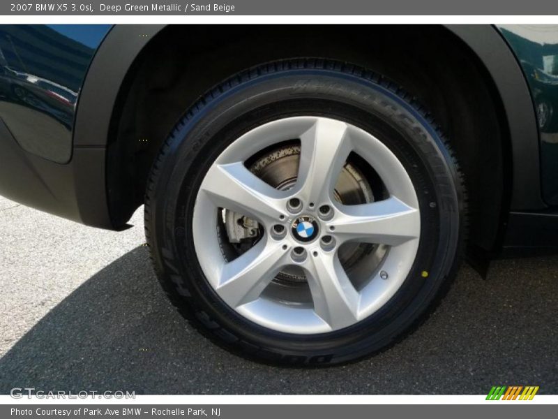 Deep Green Metallic / Sand Beige 2007 BMW X5 3.0si