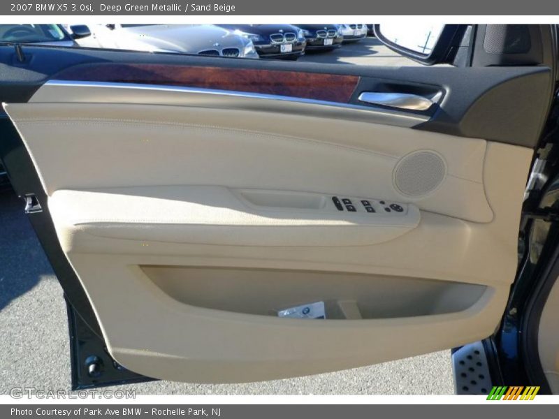 Deep Green Metallic / Sand Beige 2007 BMW X5 3.0si