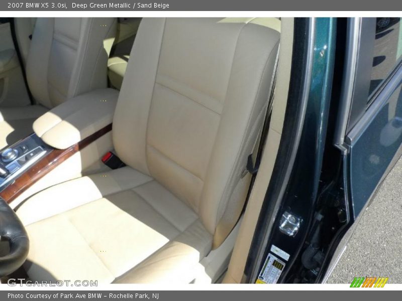 Deep Green Metallic / Sand Beige 2007 BMW X5 3.0si
