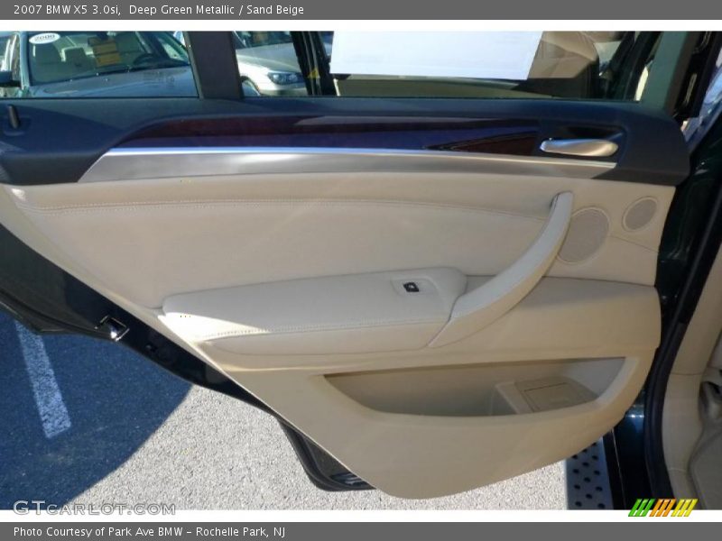 Deep Green Metallic / Sand Beige 2007 BMW X5 3.0si