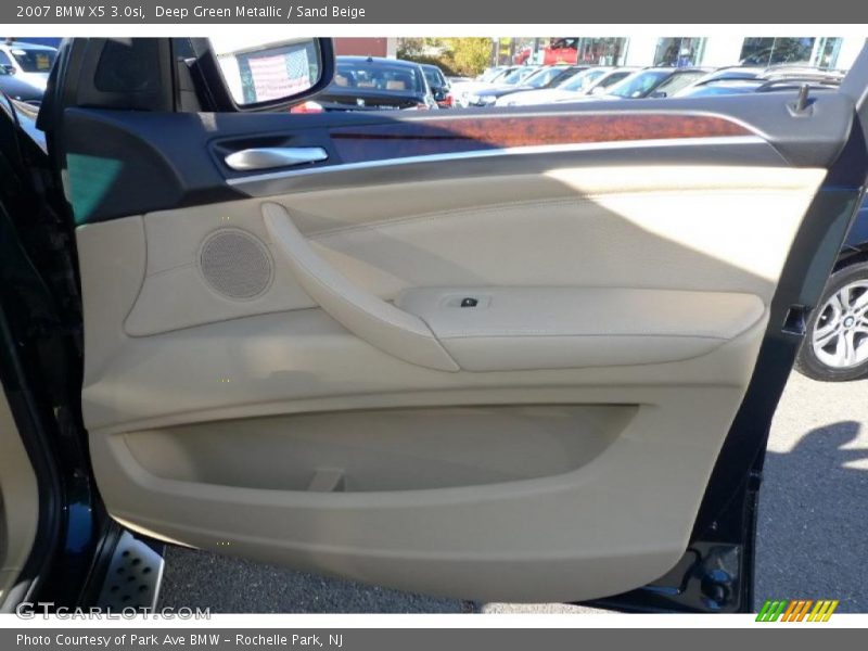 Deep Green Metallic / Sand Beige 2007 BMW X5 3.0si