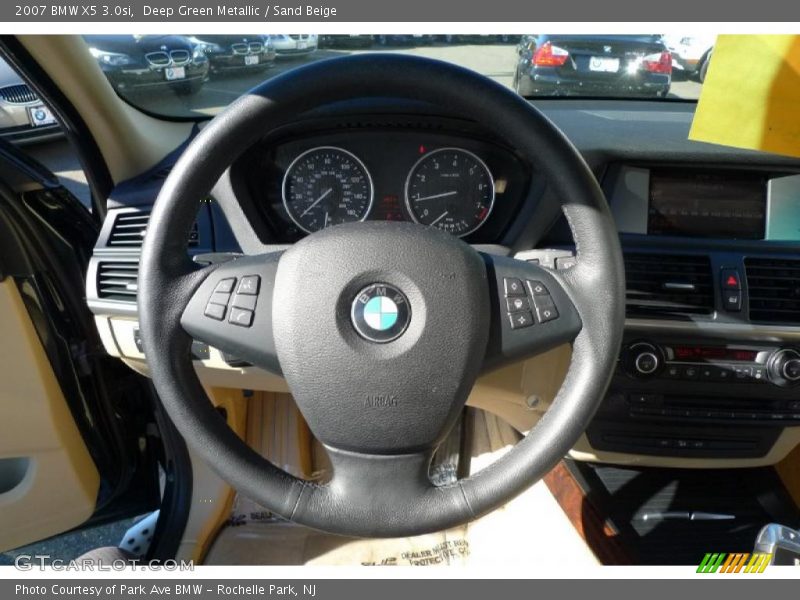 Deep Green Metallic / Sand Beige 2007 BMW X5 3.0si