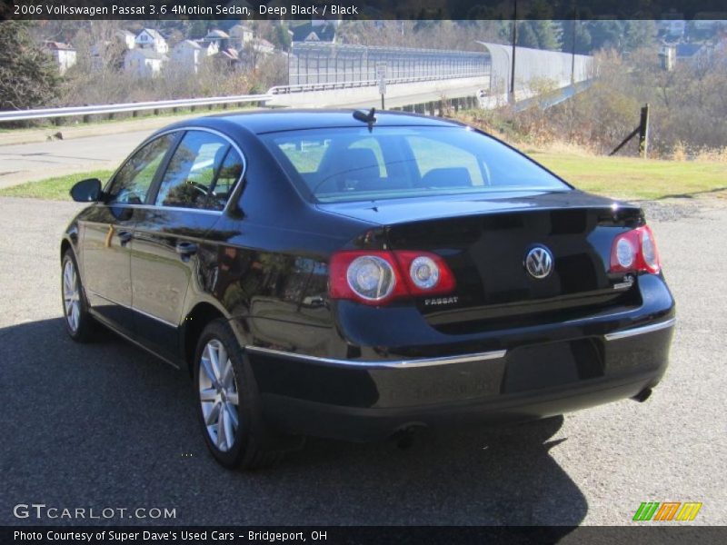 Deep Black / Black 2006 Volkswagen Passat 3.6 4Motion Sedan