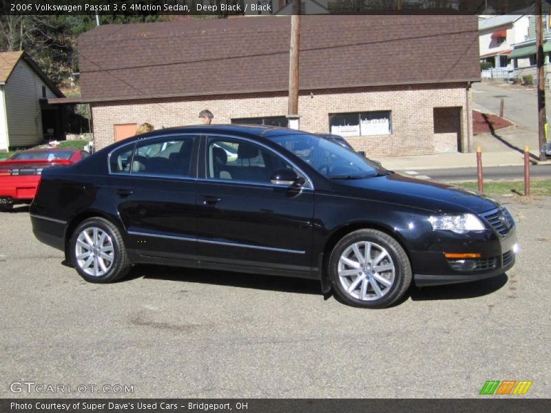 Deep Black / Black 2006 Volkswagen Passat 3.6 4Motion Sedan