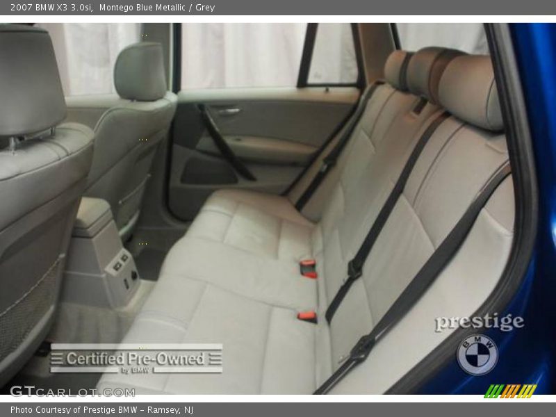 Montego Blue Metallic / Grey 2007 BMW X3 3.0si