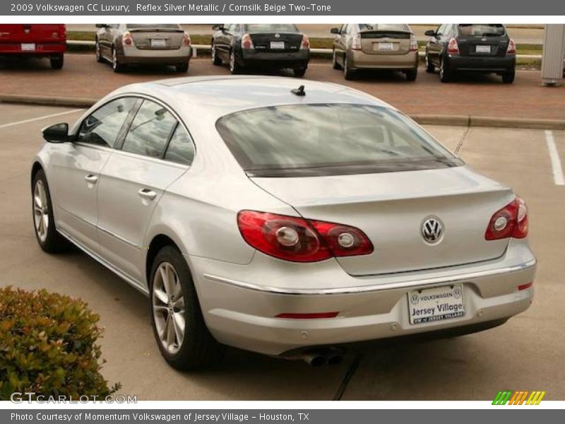 Reflex Silver Metallic / Cornsilk Beige Two-Tone 2009 Volkswagen CC Luxury