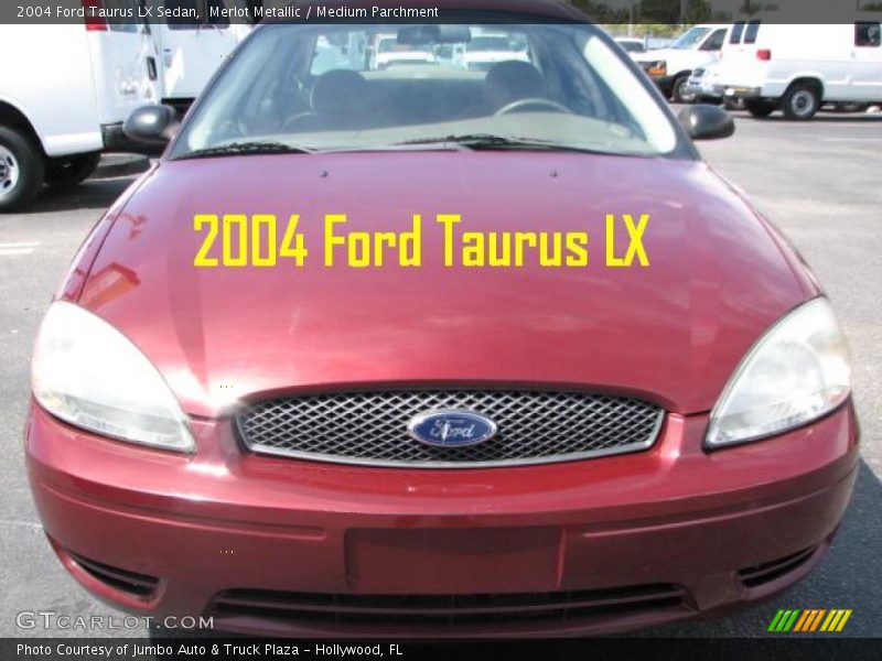 Merlot Metallic / Medium Parchment 2004 Ford Taurus LX Sedan