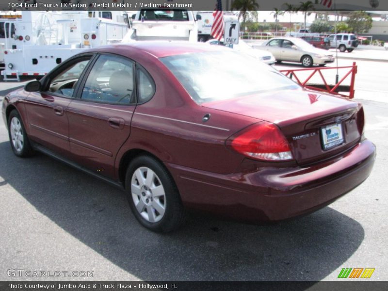 Merlot Metallic / Medium Parchment 2004 Ford Taurus LX Sedan