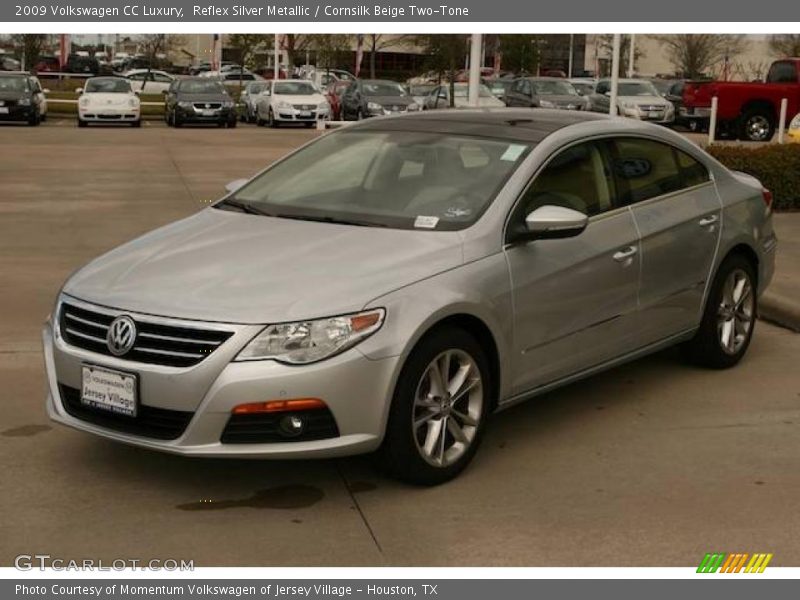 Reflex Silver Metallic / Cornsilk Beige Two-Tone 2009 Volkswagen CC Luxury