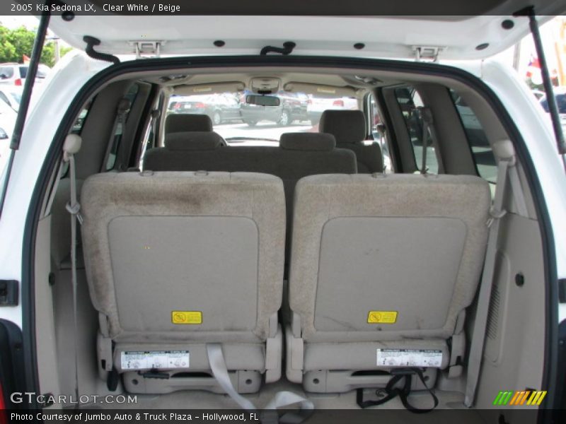 Clear White / Beige 2005 Kia Sedona LX